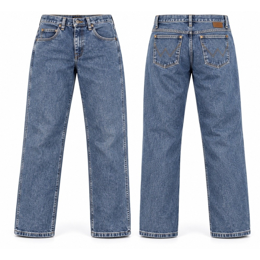 Wrangler 36MWZ Slim Fit Cowboy Cut Jeans Mens 31x34 Medium Wash Blue Denim